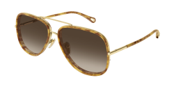 Chloe CH 0382S - 002 GOLD brown gradient