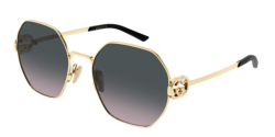 Gucci GG 2046S - 002 GOLD grey double gradient