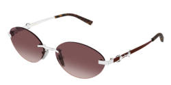 Gucci GG 2051S - 003 SILVER red double gradient