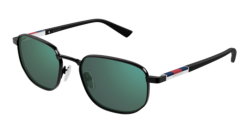 Gucci GG 2093S - 004 BLACK blue mirror