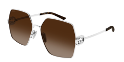 Gucci GG 2163S - 003 SILVER brown gradient