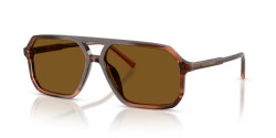 Dolce&Gabbana DG 4541 - 348183 BROWN ON STRIPED BROWN dark brown polarized