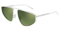 Bottega Veneta BV 1466S - 002 SILVER green flash