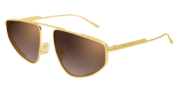 Bottega Veneta BV 1466S - 004 GOLD brown flash