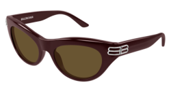 Balenciaga BB 0466S - 004 BURGUNDY brown