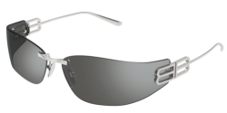Balenciaga BB 0484S - 003 GUNMETAL silver flash