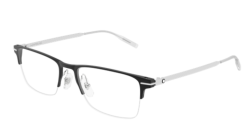 Mont Blanc MB 0468O - 005 BLACK/SILVER