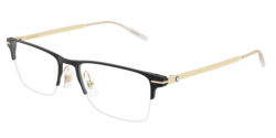 Mont Blanc MB 0468O - 006 BLACK/GOLD