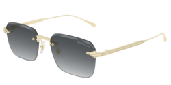 Mont Blanc MB 0456S - 001 GOLD grey gradient