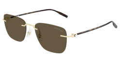 Mont Blanc MB 0470S - 003 GOLD brown