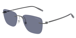 Mont Blanc MB 0470S - 004 GUNMETAL violet
