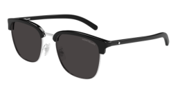 Mont Blanc MB 0488SA - 001 SILVER/BLACK grey