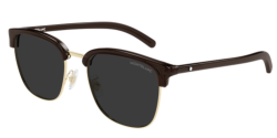 Mont Blanc MB 0488SA - 002 GOLD/BROWN  grey