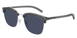 Mont Blanc MB 0488SA - 003 SILVER/GREY blue