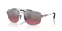 Ray-Ban RB 3789M - F1247A GUNMETAL polarized wine