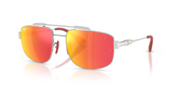 Ray-Ban RB 3789M - F0071D SILVER grey mirror red