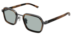 Gucci GG 2074S - 002 GUNMETAL/HAVANA blue