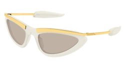 Bottega Veneta BV 1477S - 006 IVORY/GOLD brown