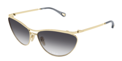 Chloe CH 0386S - 002 GOLD grey gradient