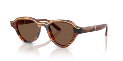 Emporio Armani EA 4264U - 633973 STRIPED DARK BROWN brown