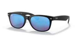 Ray-Ban RB 2132 NEW WAYFARER - 622/17 RUBBER BLACK blue flash