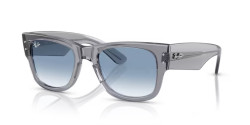 Ray-Ban RB 0840S MEGA WAYFARER - 68463F TRANSPARENT GREY clear gradient blue