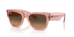 Ray-Ban RB 0840S MEGA WAYFARER - 684843 TRANSPARENT PINK light brown gradient black