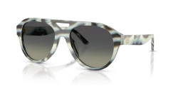 Tory Burch TY 7233U - 194211 BLUE IVORY HORN light grey gradient dark grey