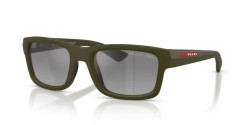 Prada PS B10S - 15X2F2 MATTE GREEN polarized grey gradient mirror