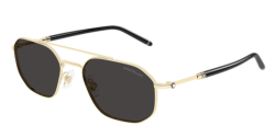 Mont Blanc MB 0481S - 001 GOLD/BLACK grey