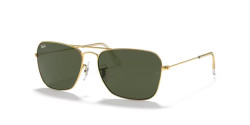 Ray-Ban RB 3136 CARAVAN - 001 ARISTA GOLD g-15 green