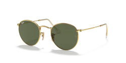 Ray-Ban RB 3447N ROUND METAL - 001 ARISTA GOLD g-15 green