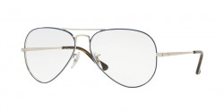 Ray-Ban RX 6489 AVIATOR - 2970  SILVER ON TOP BLUE