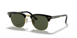 Ray-Ban RB 2176 CLUBMASTER FOLDING - 901  BLACK  g-15 green