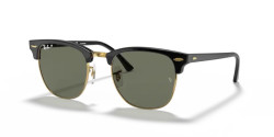 Ray-Ban RB 3016 CLUBMASTER - 901/58 BLACK green polarized